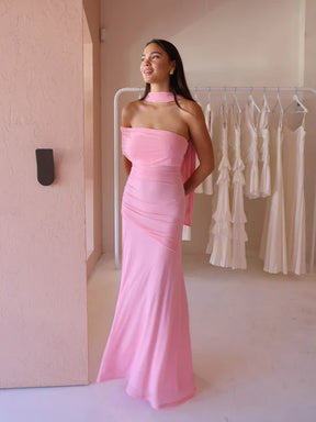 Vestido Longo com Tule Modern Aura