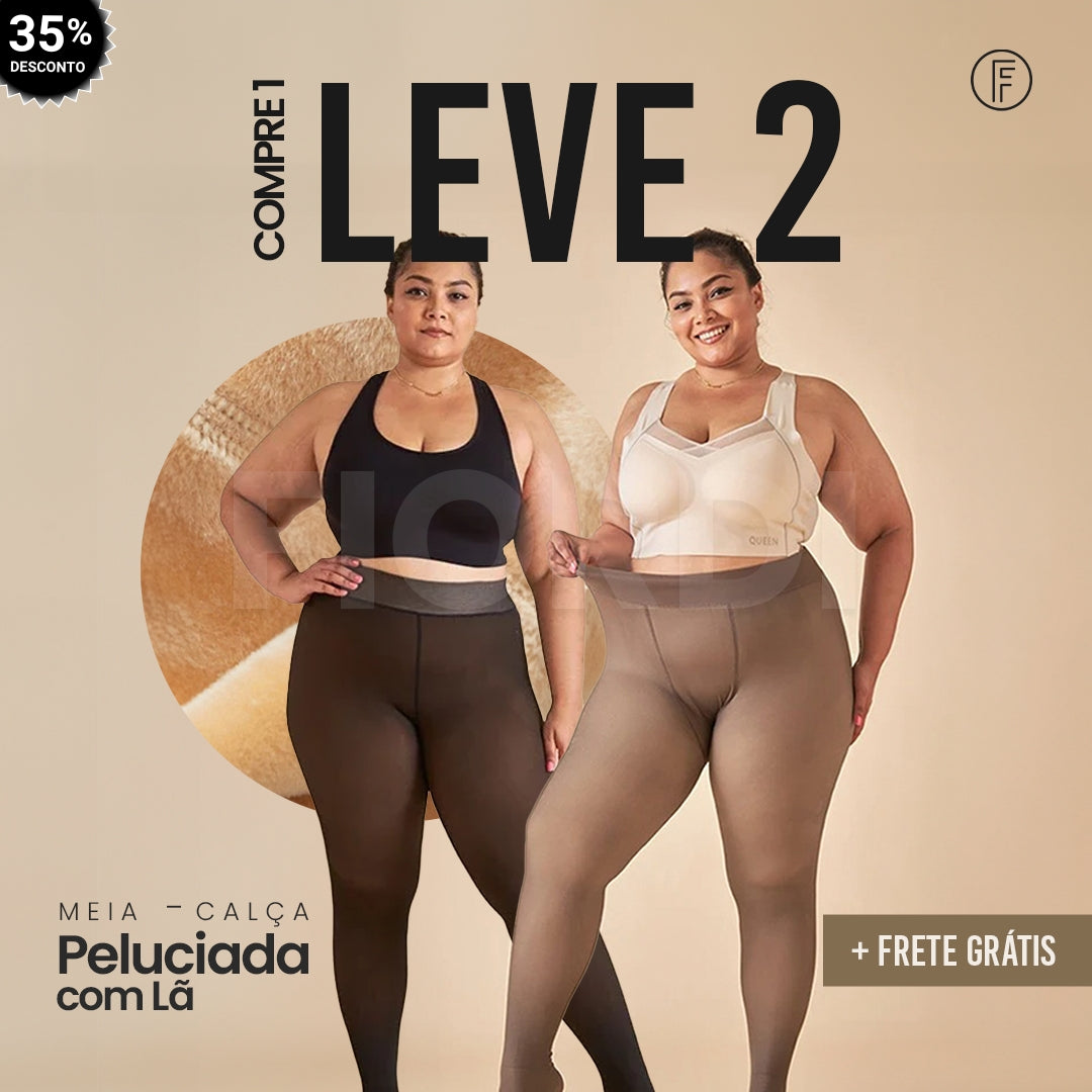 Meia-Calça Peluciada com Lã [Compre 1 & Leve 2]