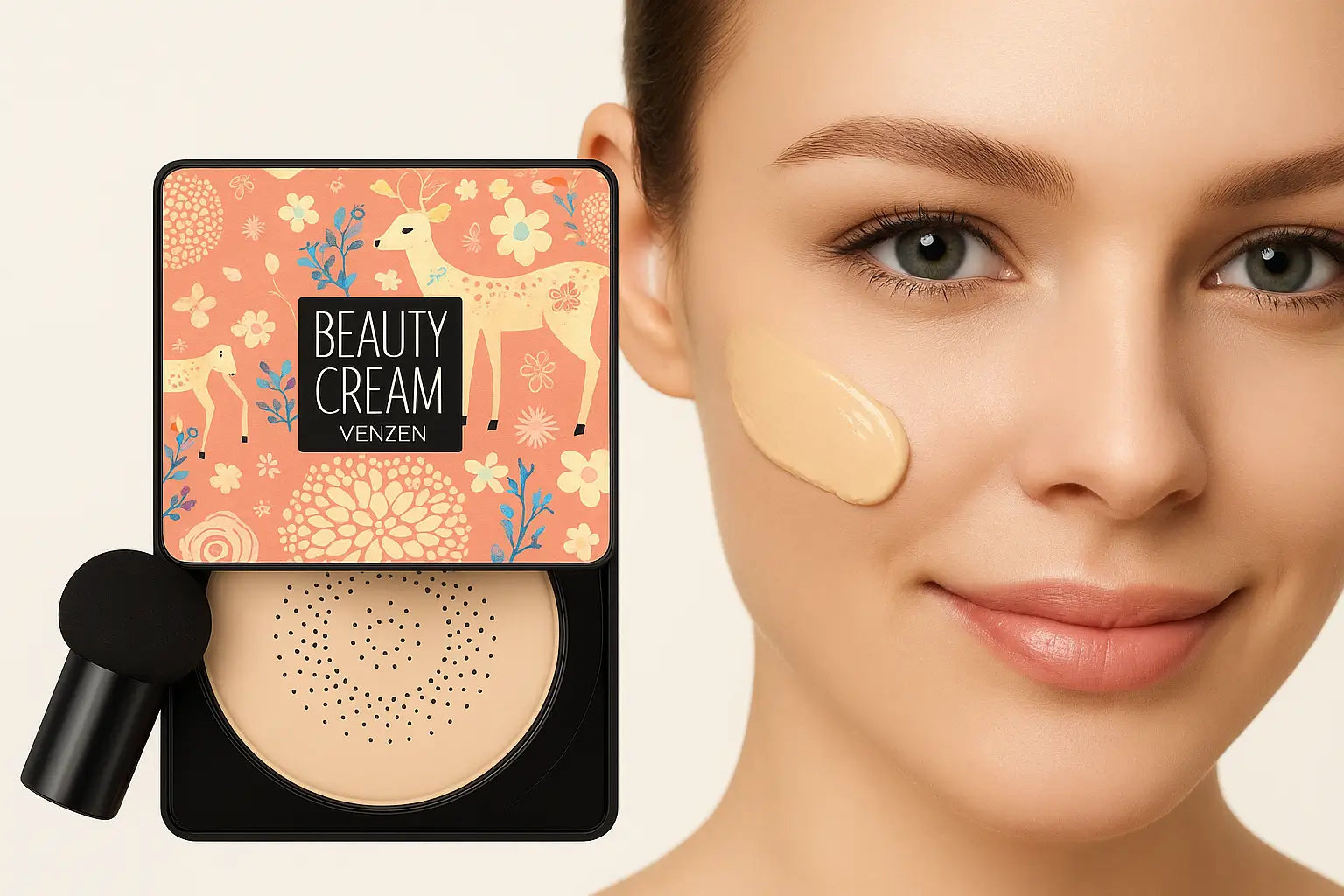 Base Mágica Cogumelo (Textura Leve e Natural)