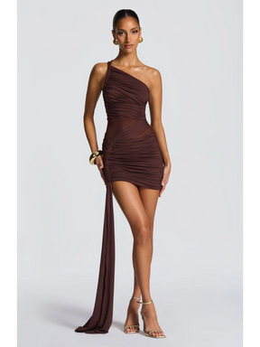 Vestido Curto Assimétrico Modern Azurae