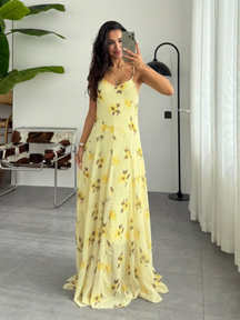 Vestido Longo Floral Delicado Modern Lauren