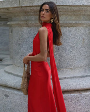 Vestido Longo Decote nas Costas Modern Dominique