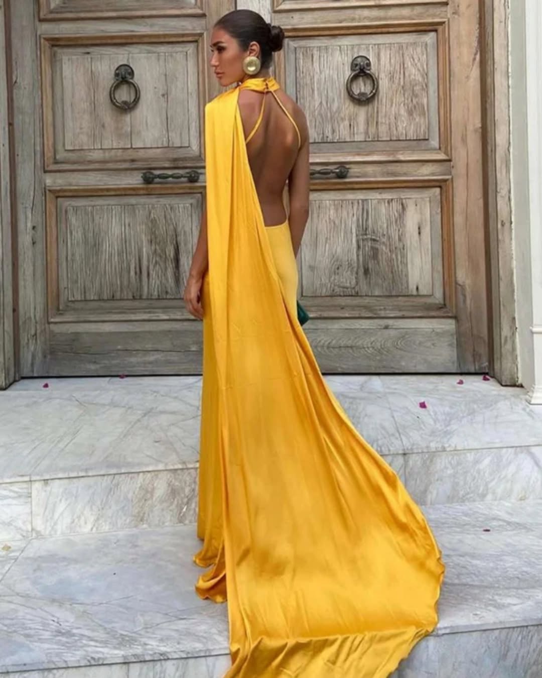 Vestido Longo Decote nas Costas Modern Dominique