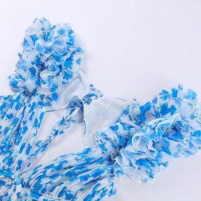 Vestido Longo com Babados no Ombro Modern Dalila