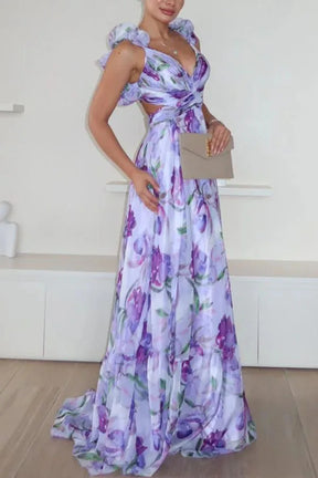 Vestido Longo Floral Modern Lumara