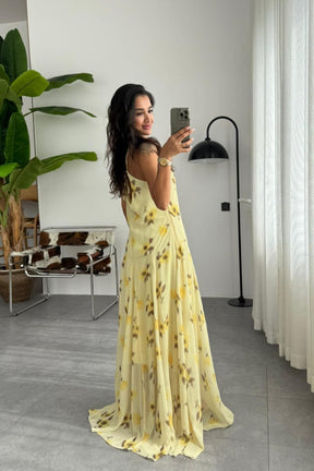 Vestido Longo Floral Delicado Modern Lauren