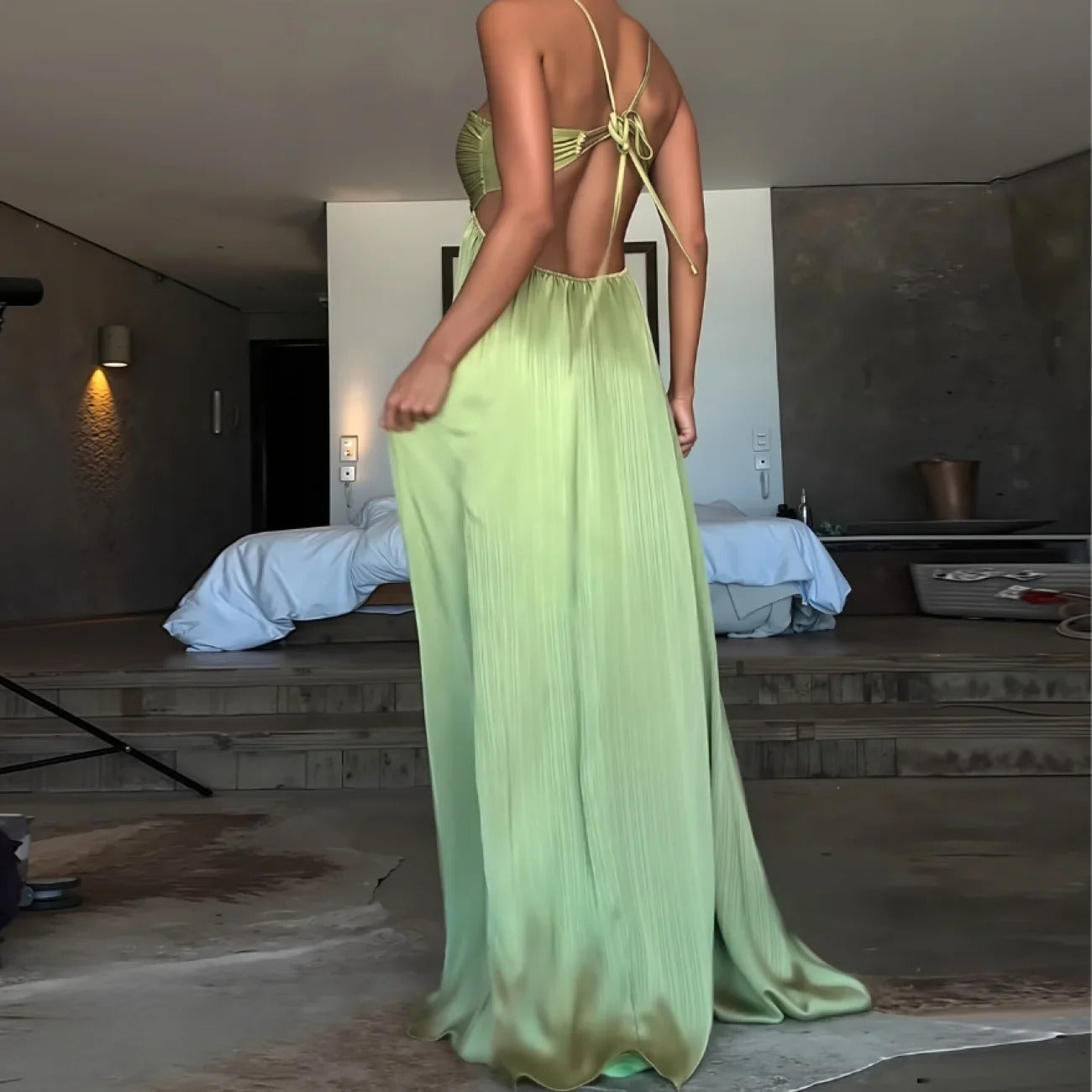 Vestido Longo Decote nas Costas Modern Louren