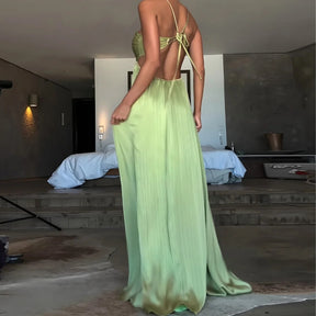 Vestido Longo Decote nas Costas Modern Louren