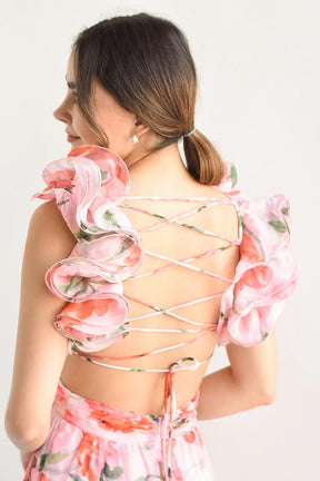 Vestido Longo Floral Modern Lumara