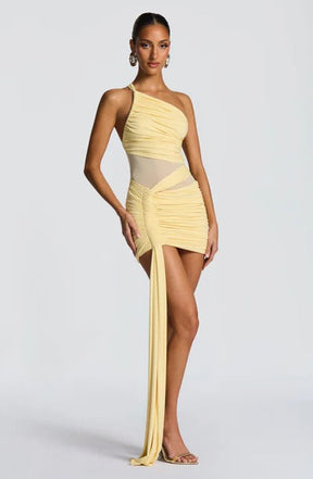 Vestido Curto Assimétrico Modern Azurae