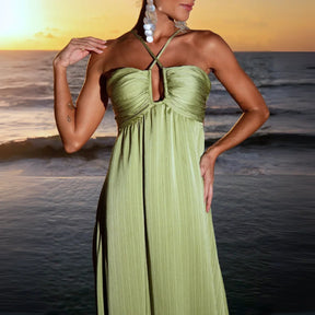 Vestido Longo Decote nas Costas Modern Louren