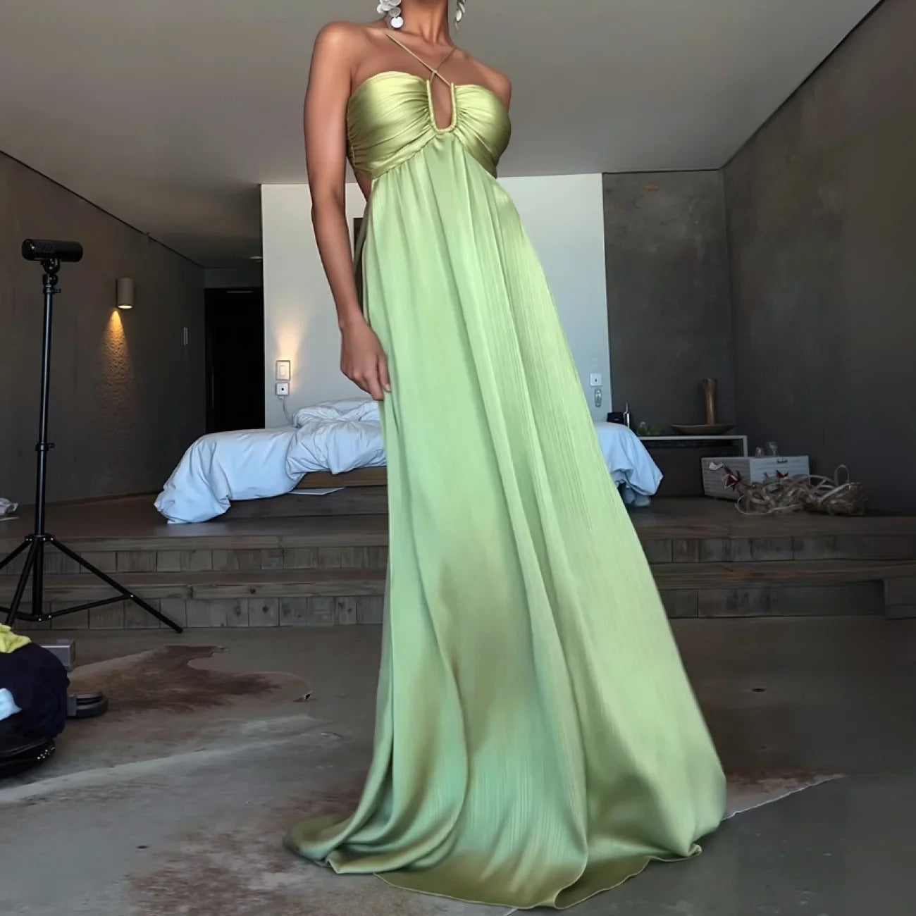 Vestido Longo Decote nas Costas Modern Louren