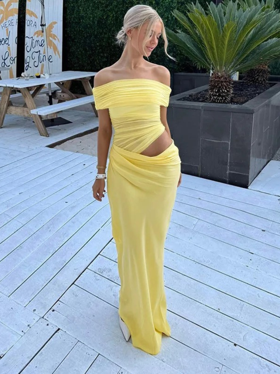 Vestido Longo Ombro a Ombro Modern Briella