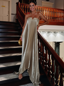 Vestido Longo Plissado Modern Liz